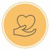 Wellness Icon - Hand holding a Heart