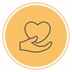 Wellness Icon - Hand holding a Heart