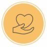 Wellness Icon - Hand holding a Heart