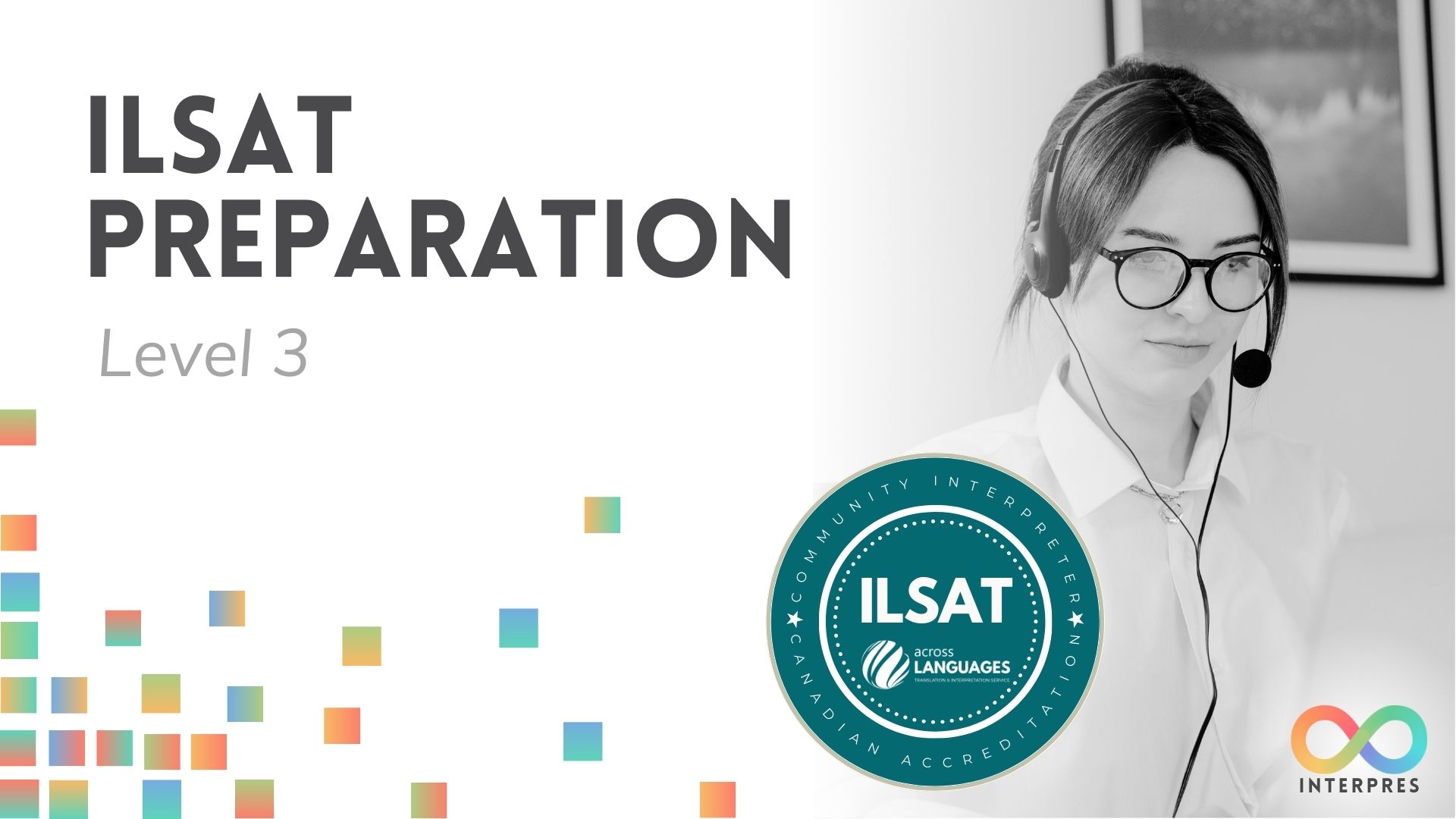 Course Cover. Reads: ILSAT Preparation level 3
