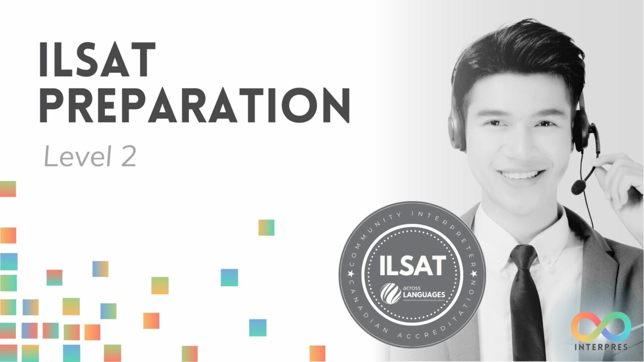 Course Cover reads ILSAT Preparation level 2